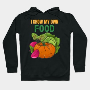 Grow Your Own Food Vintage Look Hoodie